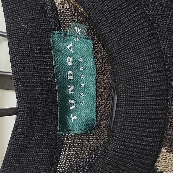 Tundra Canada 100% Merino Wool Argyle Sweater - Picture 2 of 7